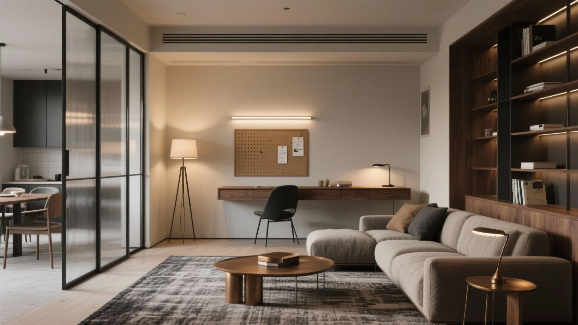 Smart Zoning for Living–Dining–Study in a 3BHK