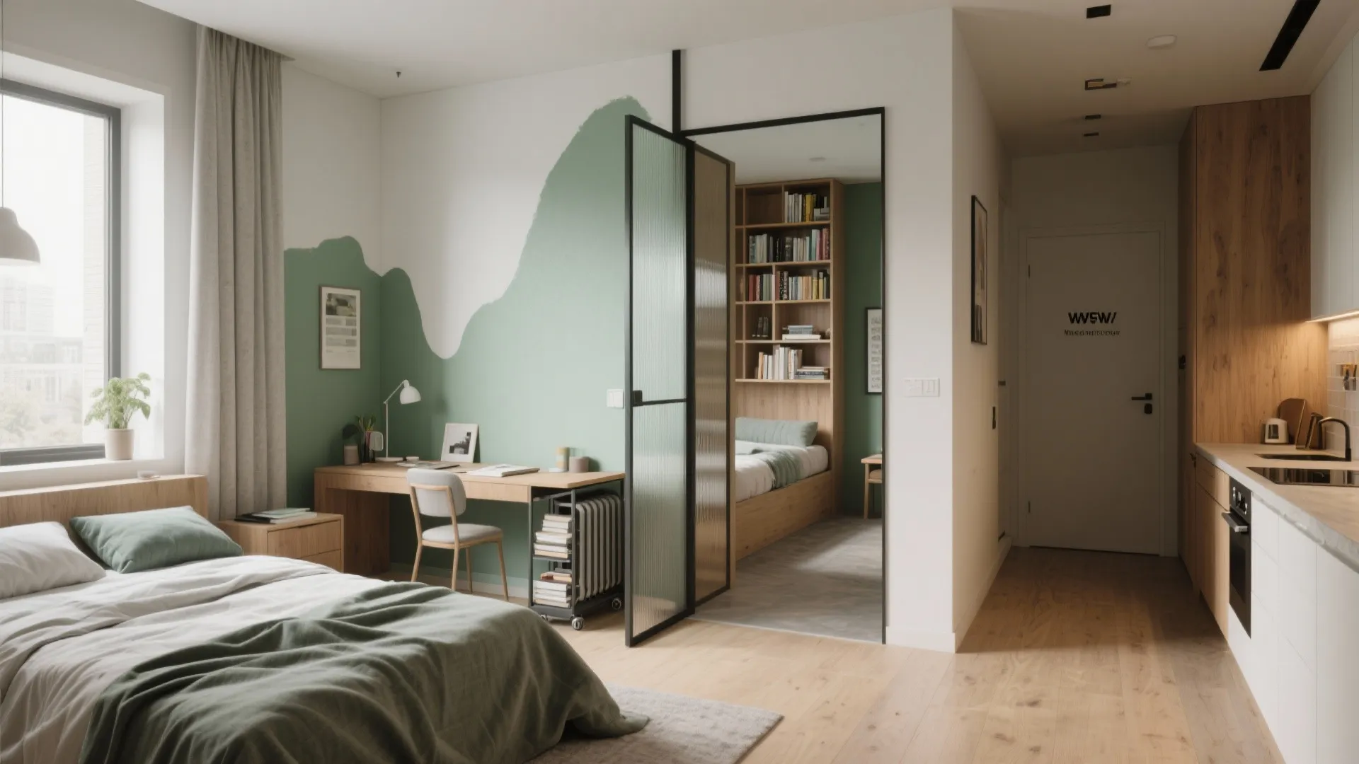 5. Zoning with color and movable partitions