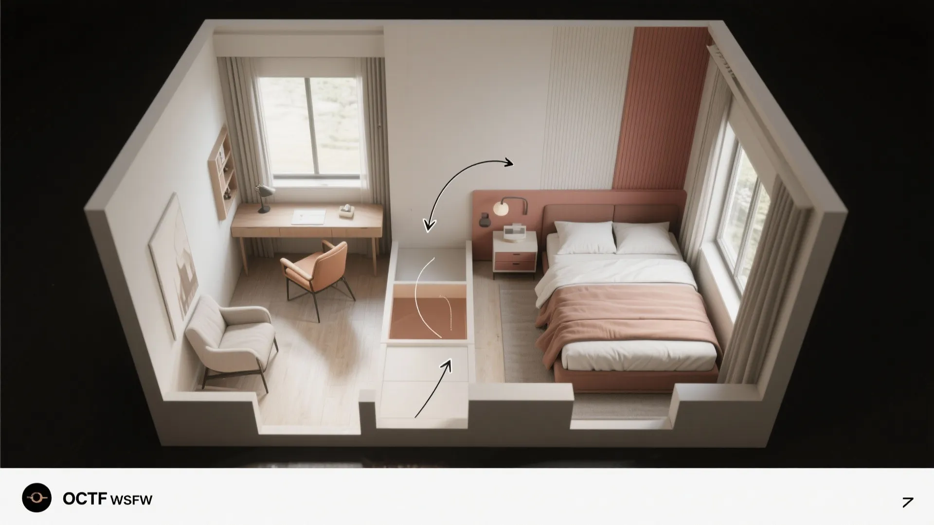 4. Zoning for togetherness and alone time