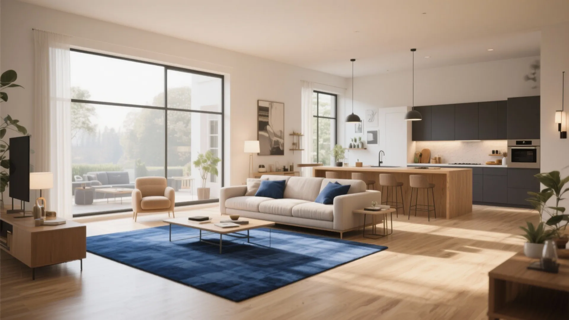 Zoning with Rugs and Color