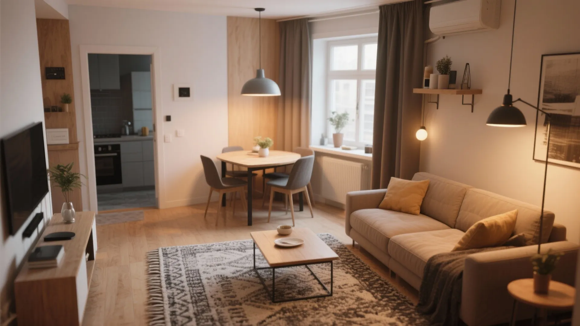 2. Zone with Rugs and Lighting