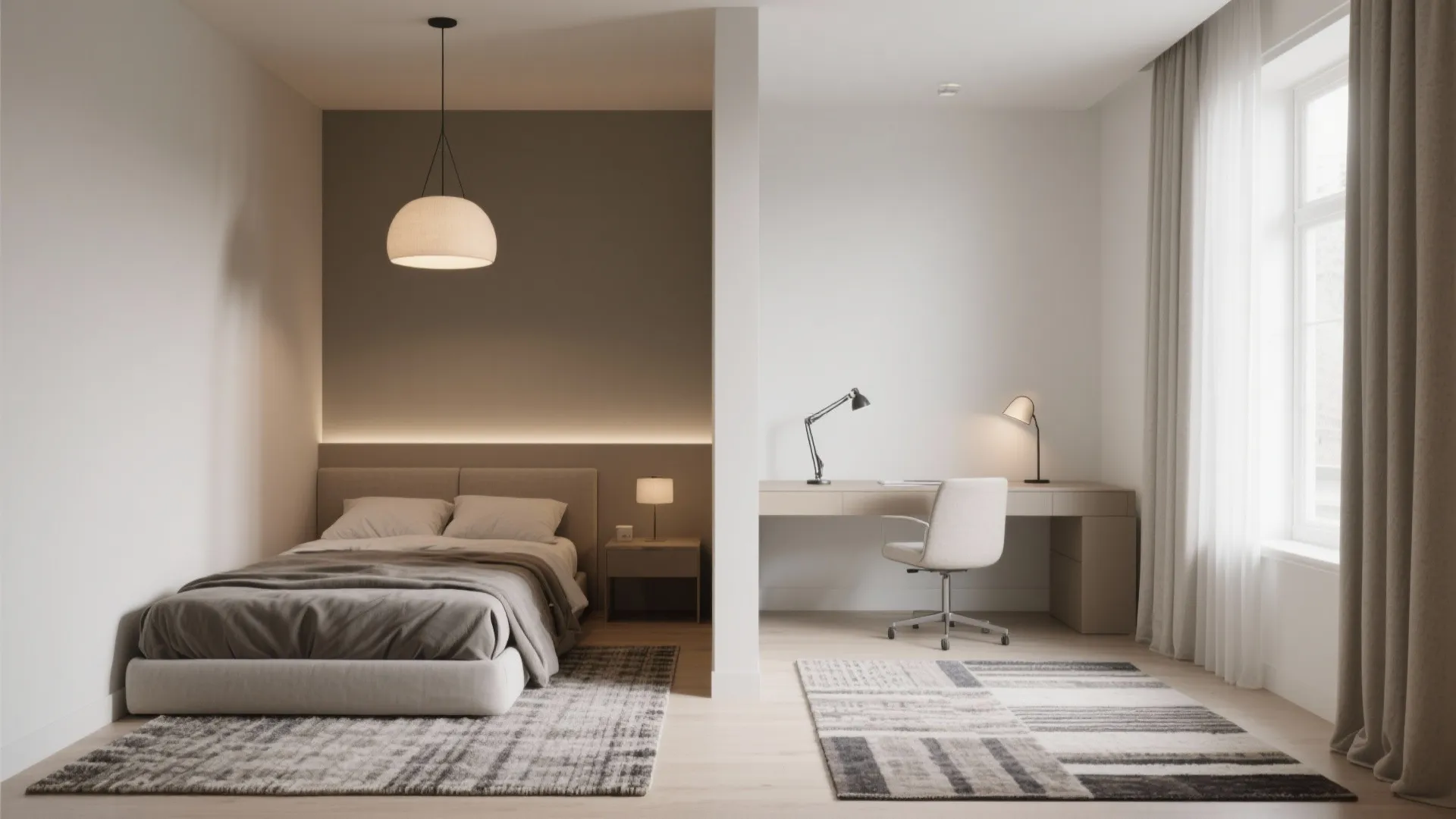 Tip 1: Zone with Rugs and Lighting