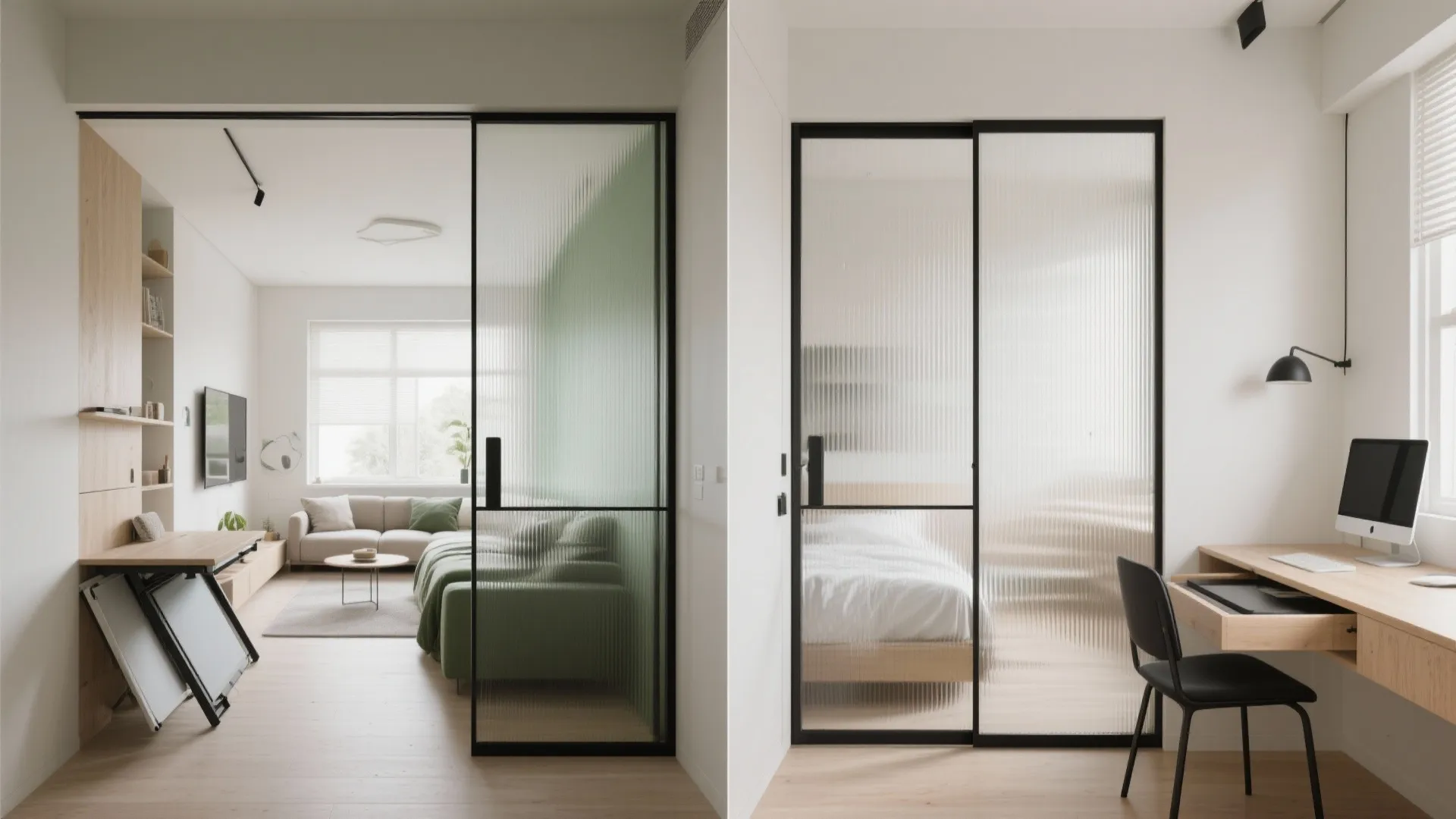 Flexible zoning: sliding doors, fold-down tables, and balcony magic