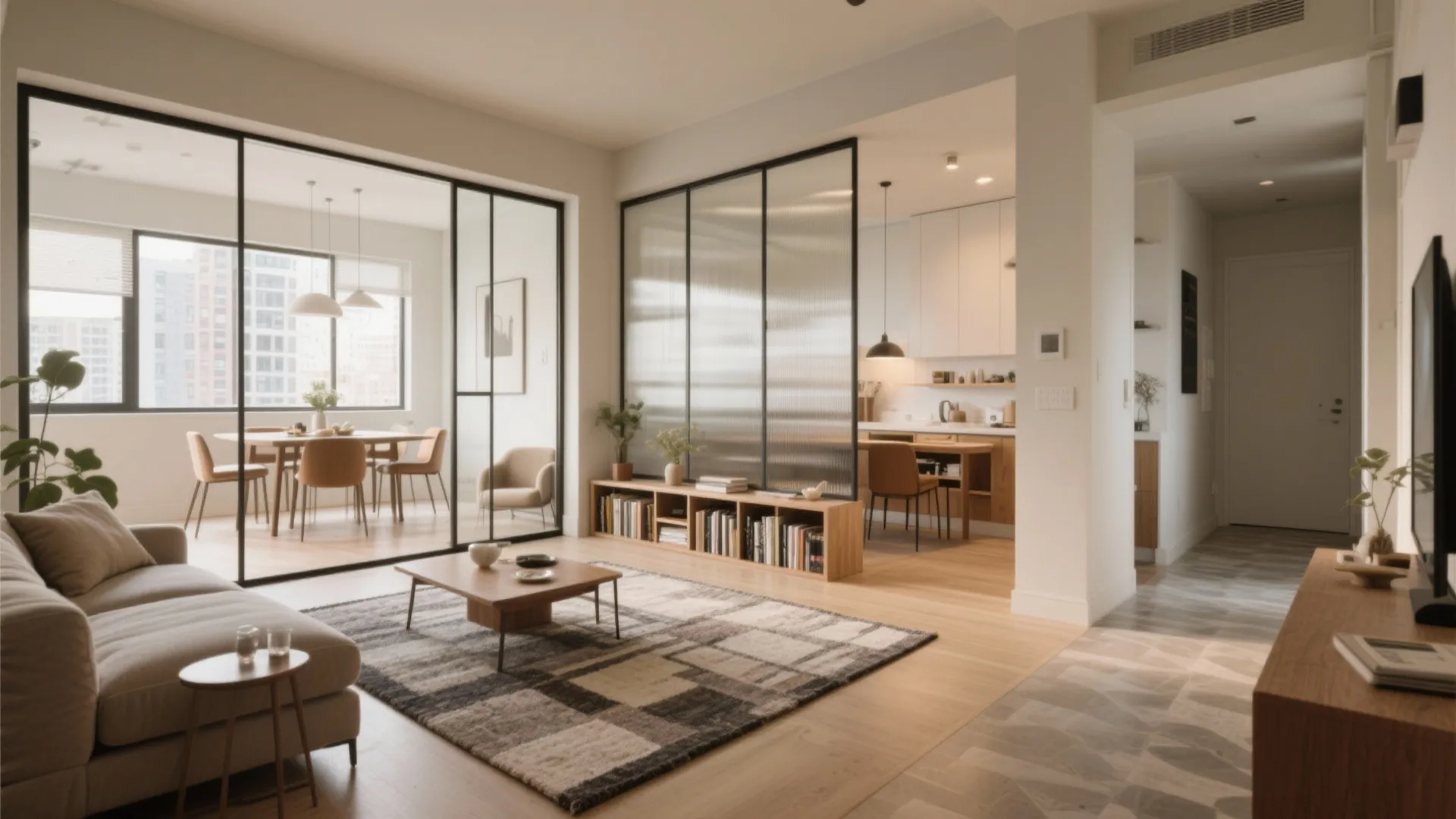 4. Zoning with subtle cues instead of walls