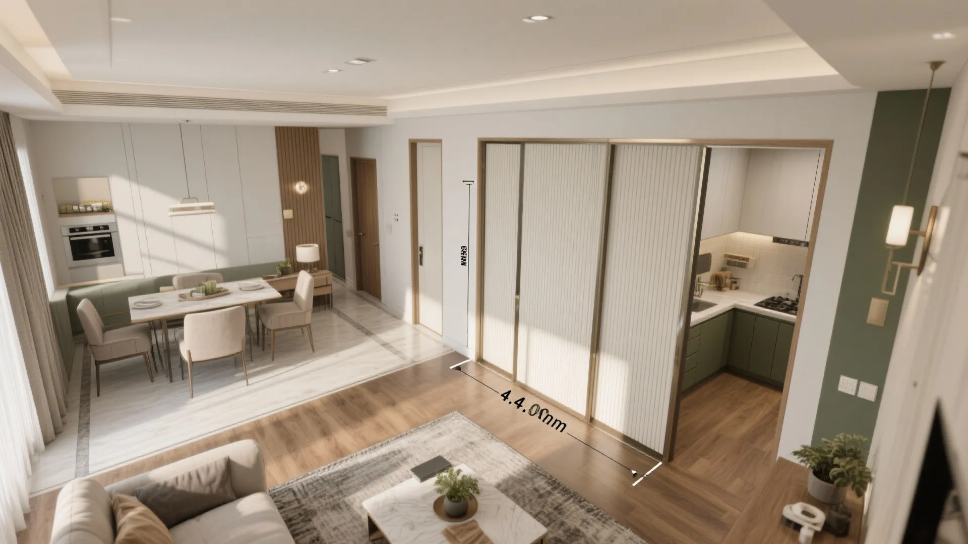 Space-smart luxury zoning