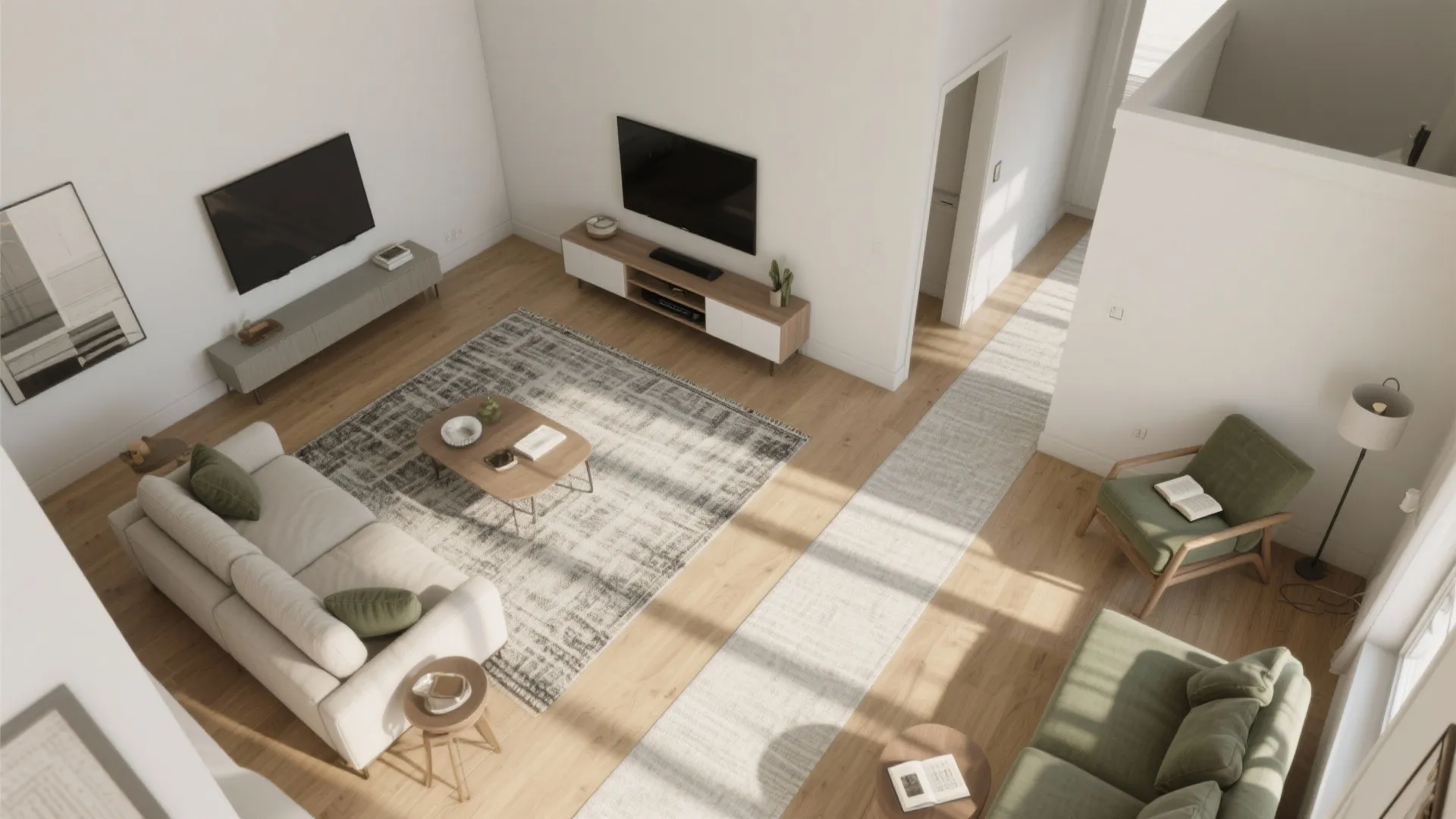 Idea 1: Zone the rectangle without walls