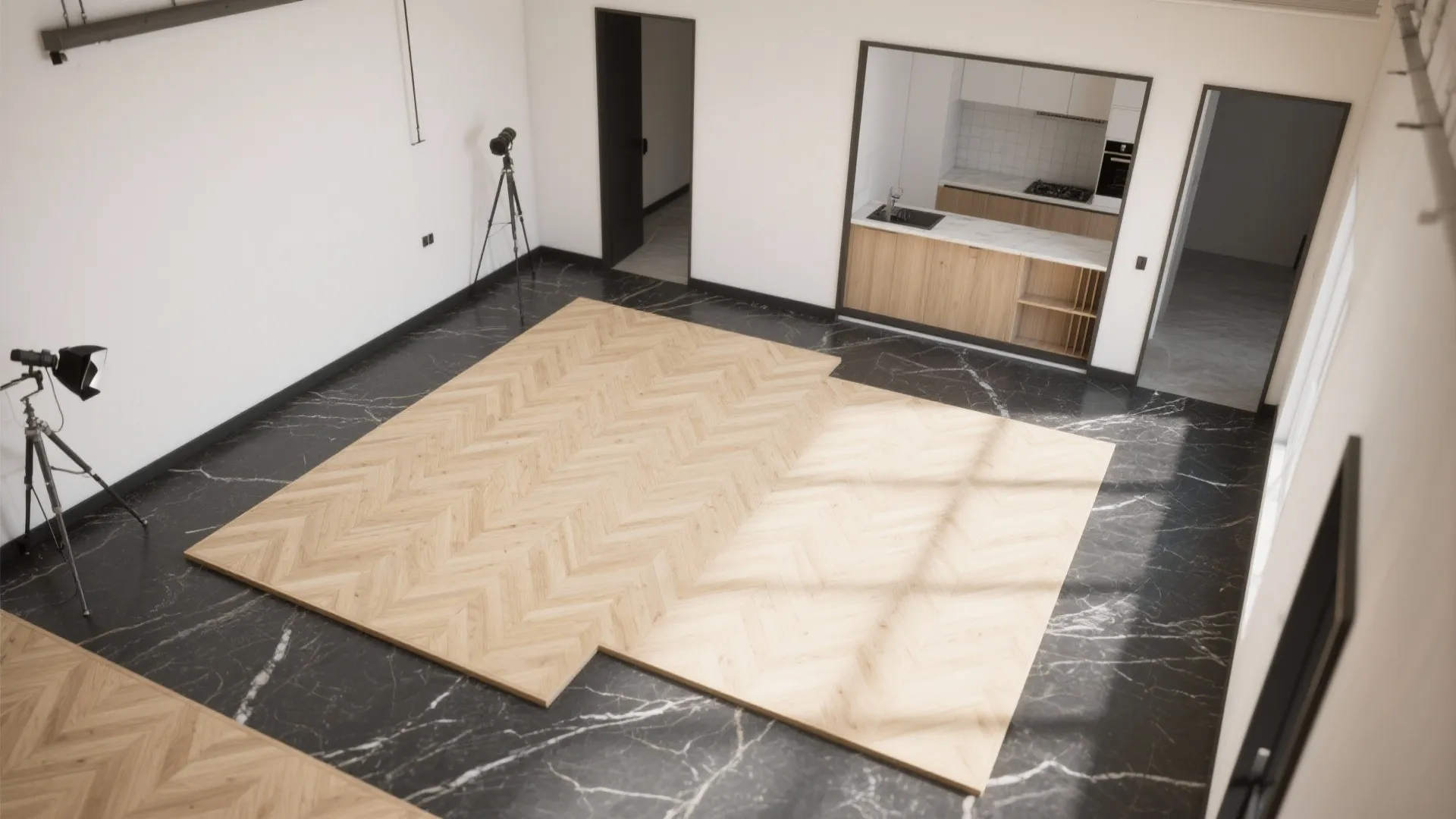 Granite Borders and Thresholds to Zone a Studio