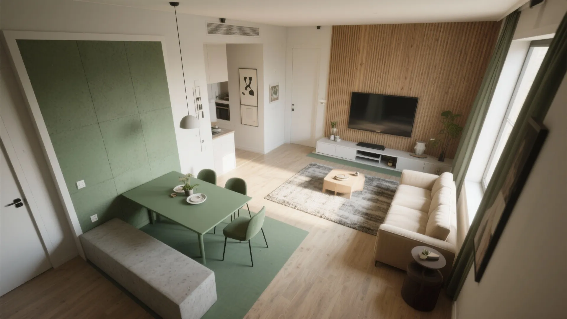 2) Colour zoning with texture transitions