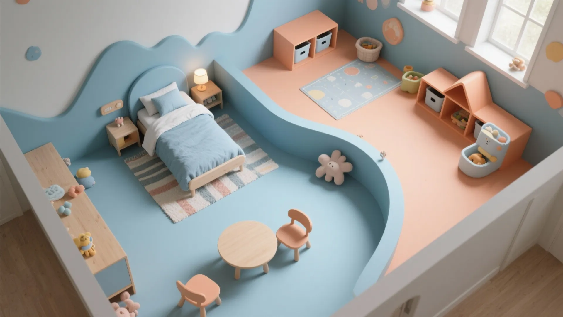 Two-Tone Zoning: Play vs. Calm