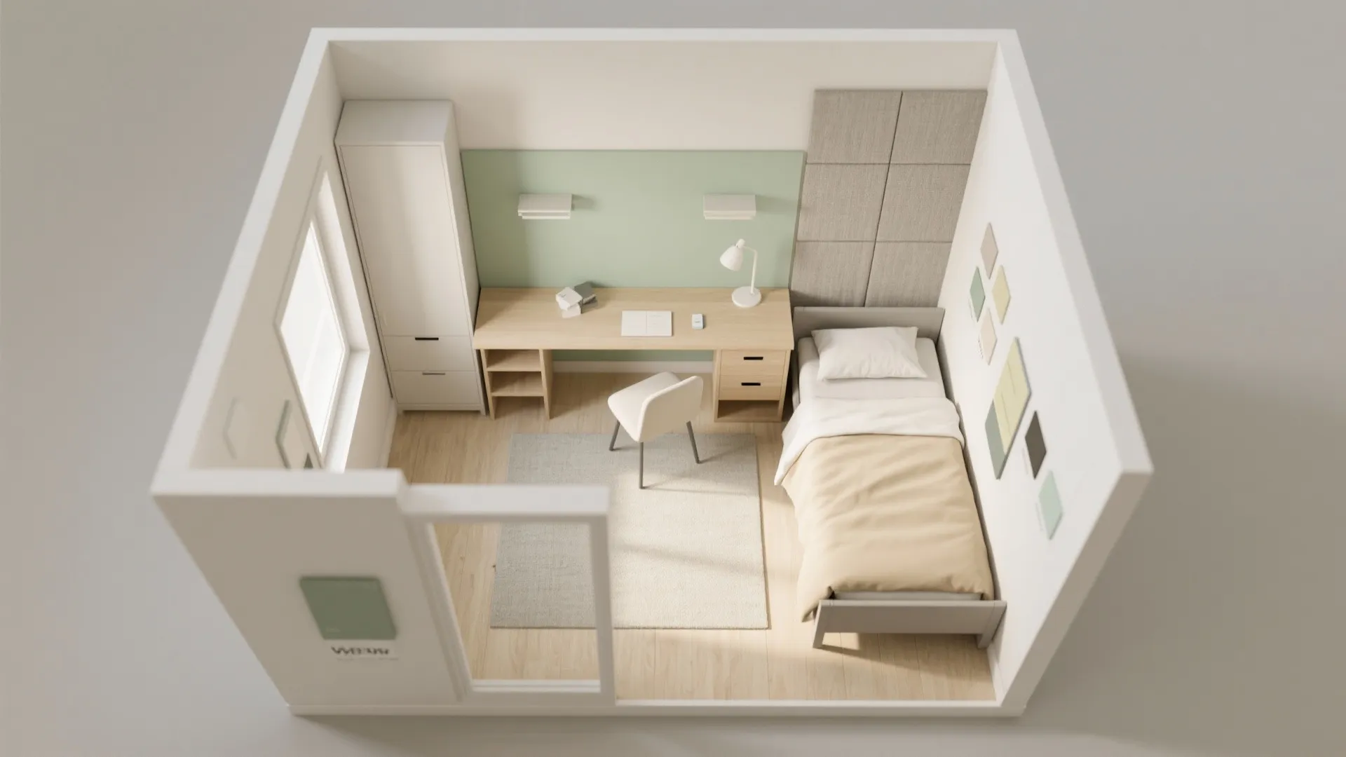 2) Colour Zoning to Switch “Study” and “Chill” Modes