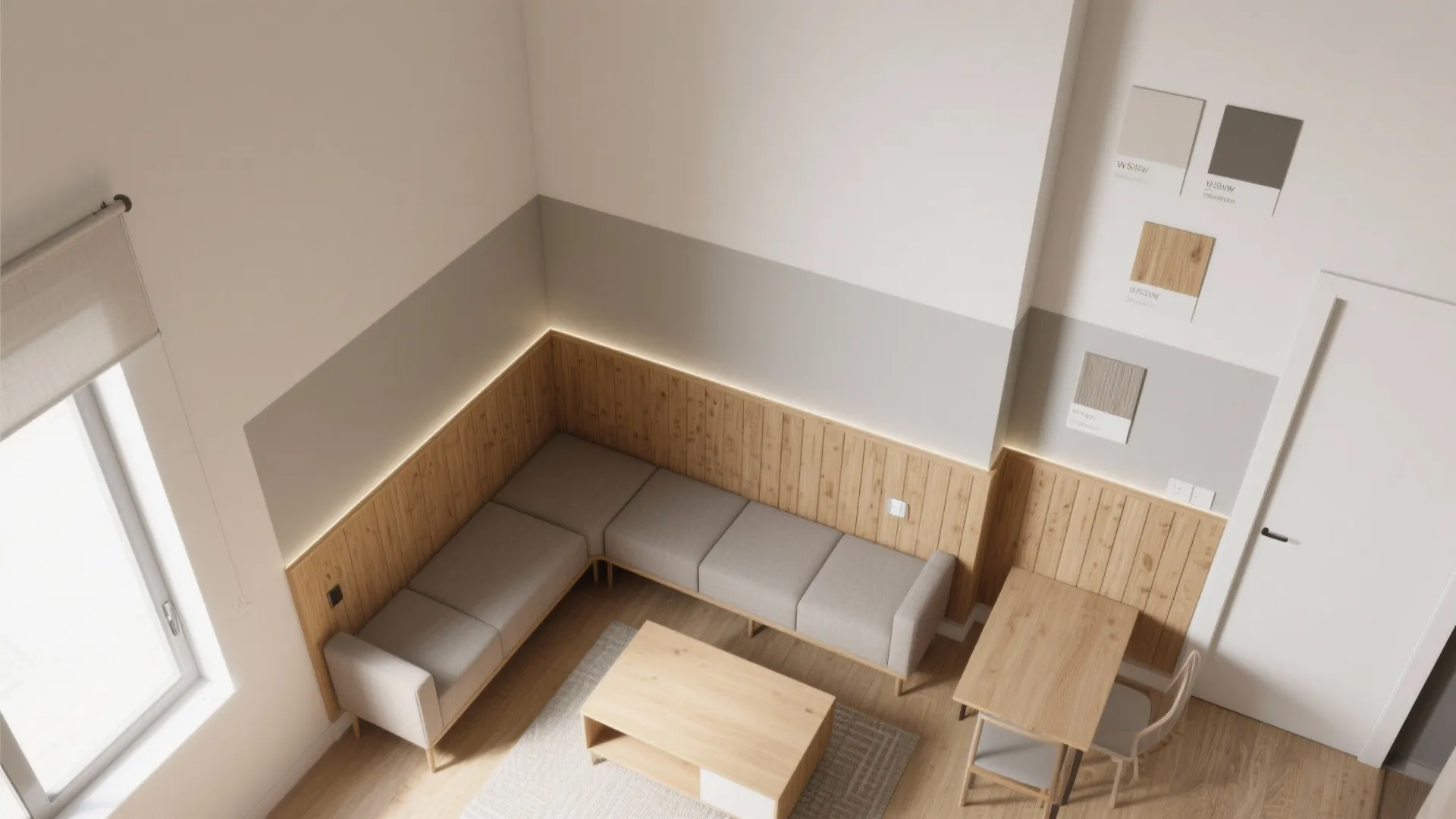 Two-Tone Pine and Paint for Zoning