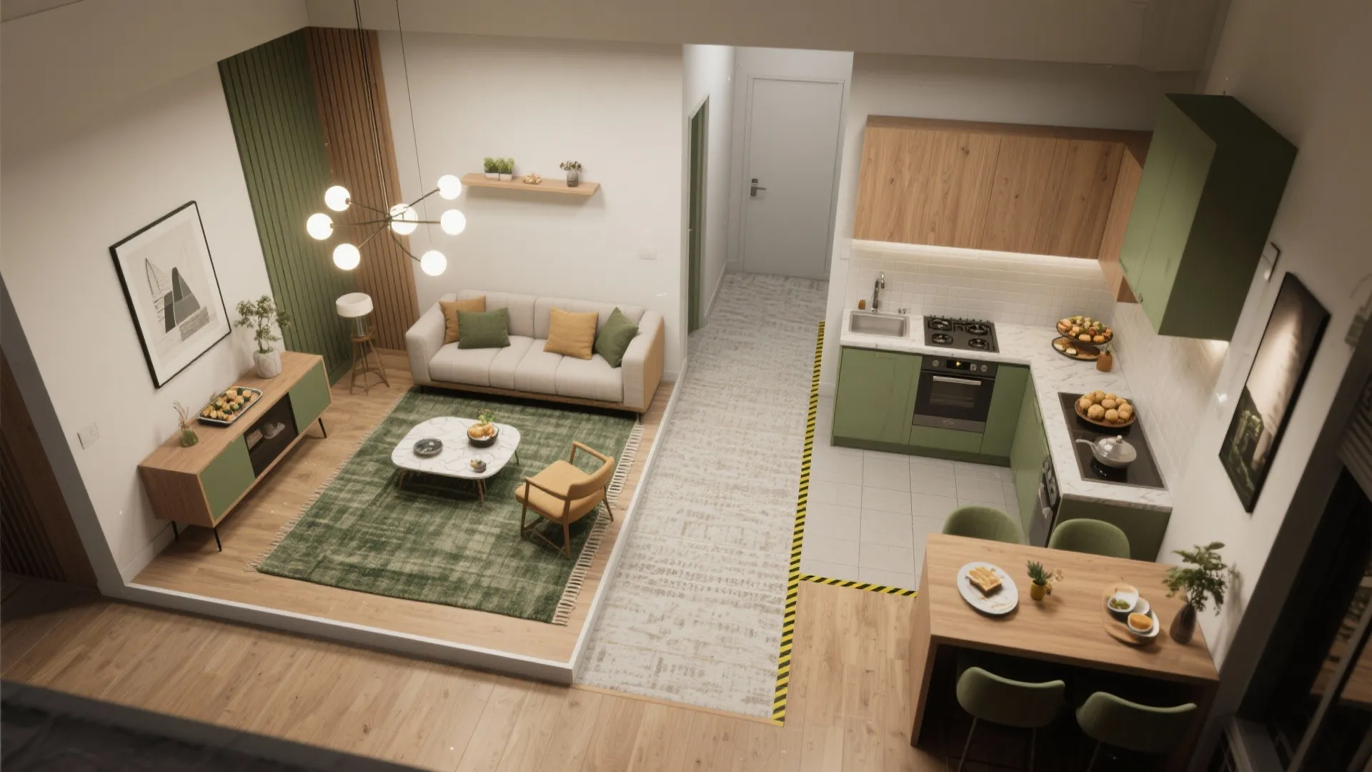 Tips 3: Define Zones with Rugs and Rugs-Like Cues