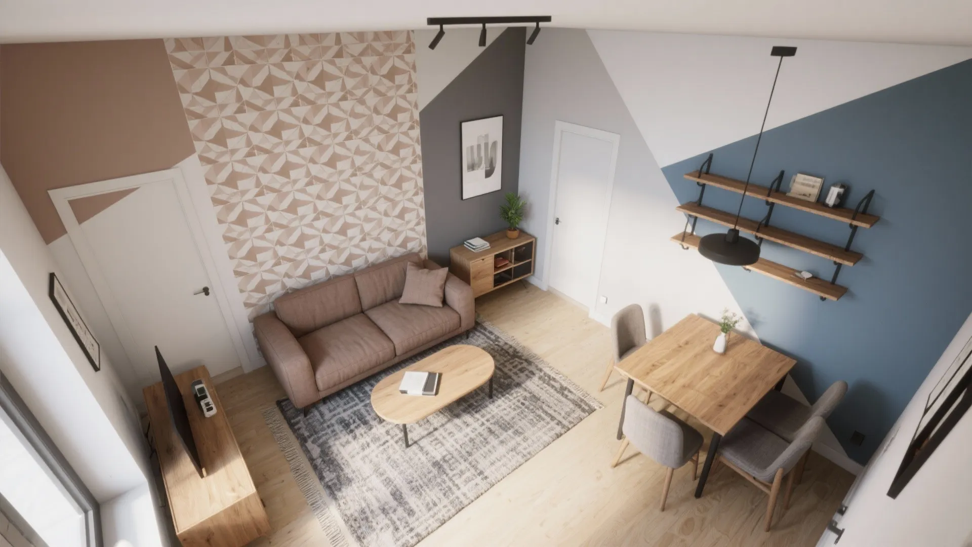 Graphic Geometrics and Color-Blocking to Zone