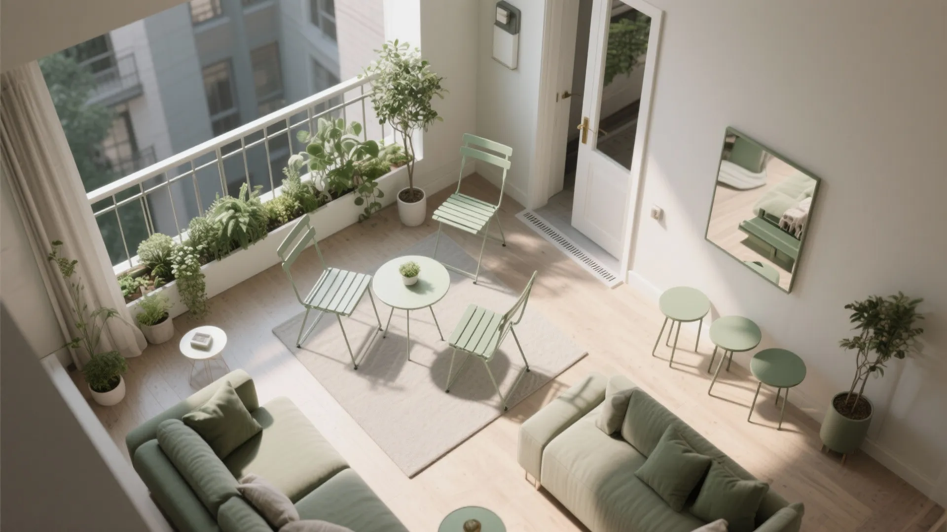 Micro-Zoning With Compact Furniture and Clear Circulation