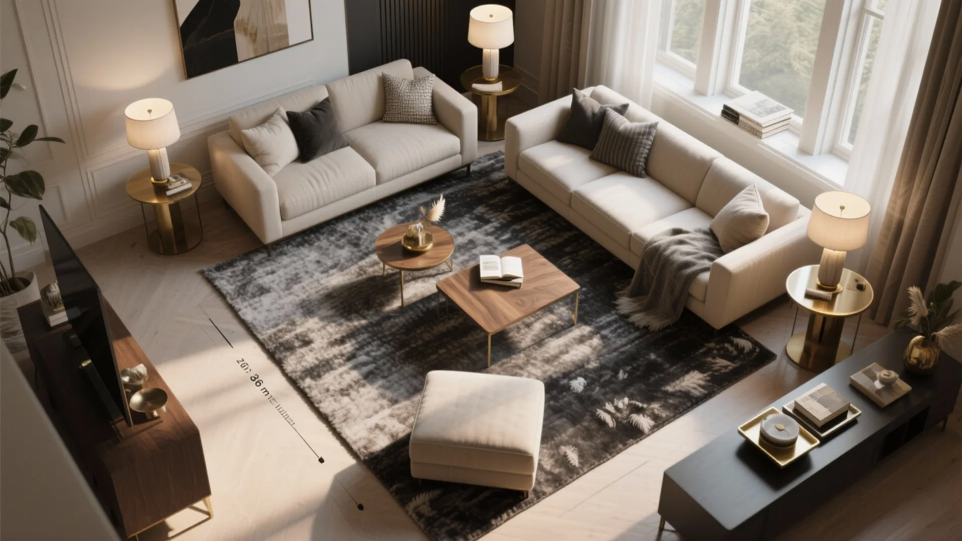 Symmetry, Zoning, and Luxe Comfort