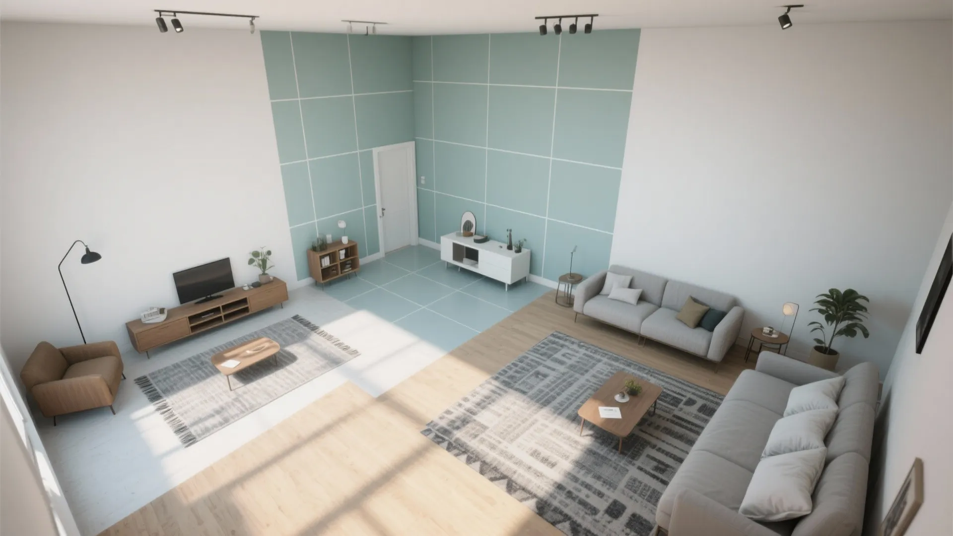 5. Zone subtly using variations of white