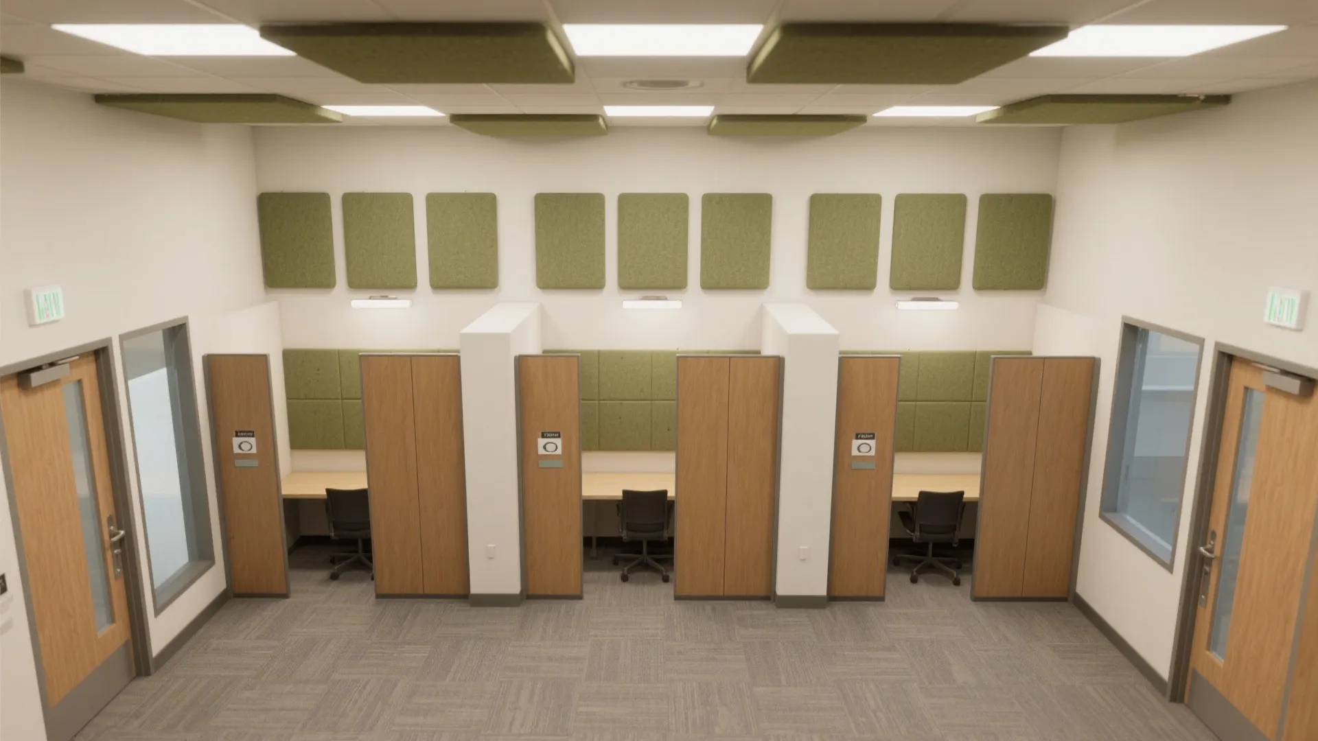 Acoustic Zoning for Private Study Rooms