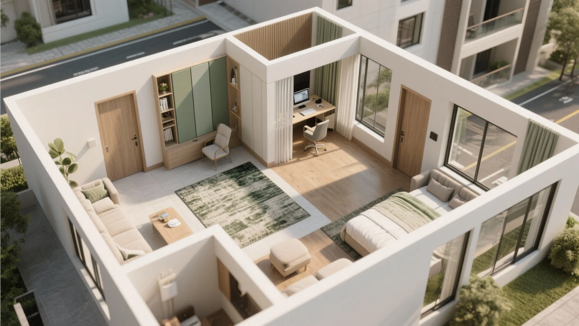 Smart zoning and acoustic comfort for busy households