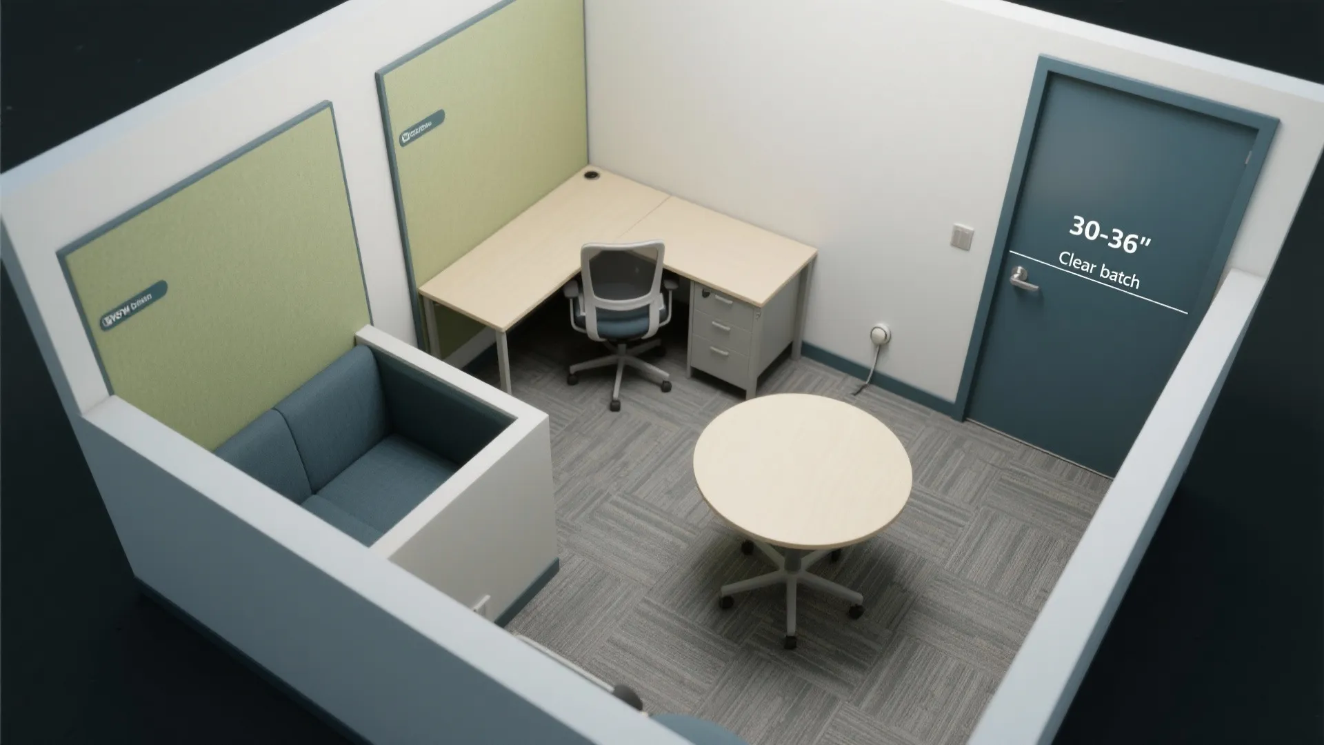 Flexible zoning for focus and collaboration