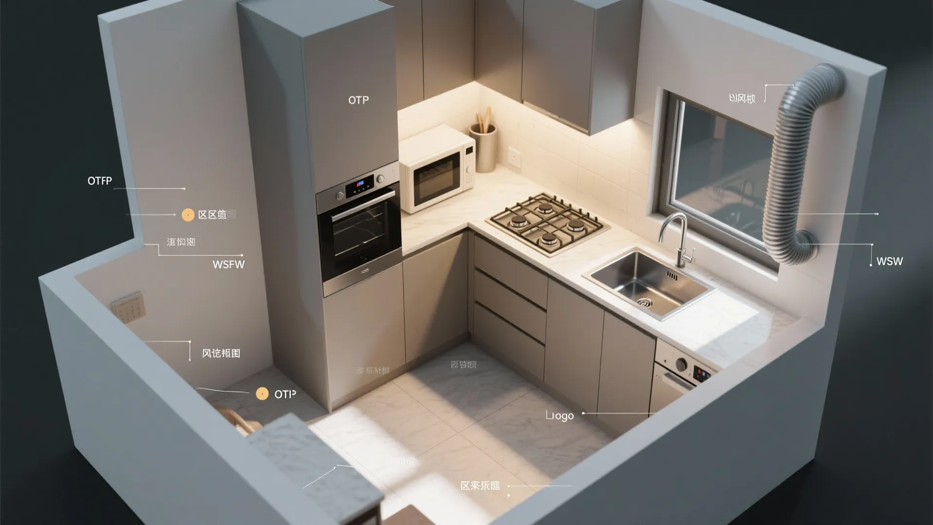 Compact Appliance Zones and Ventilation