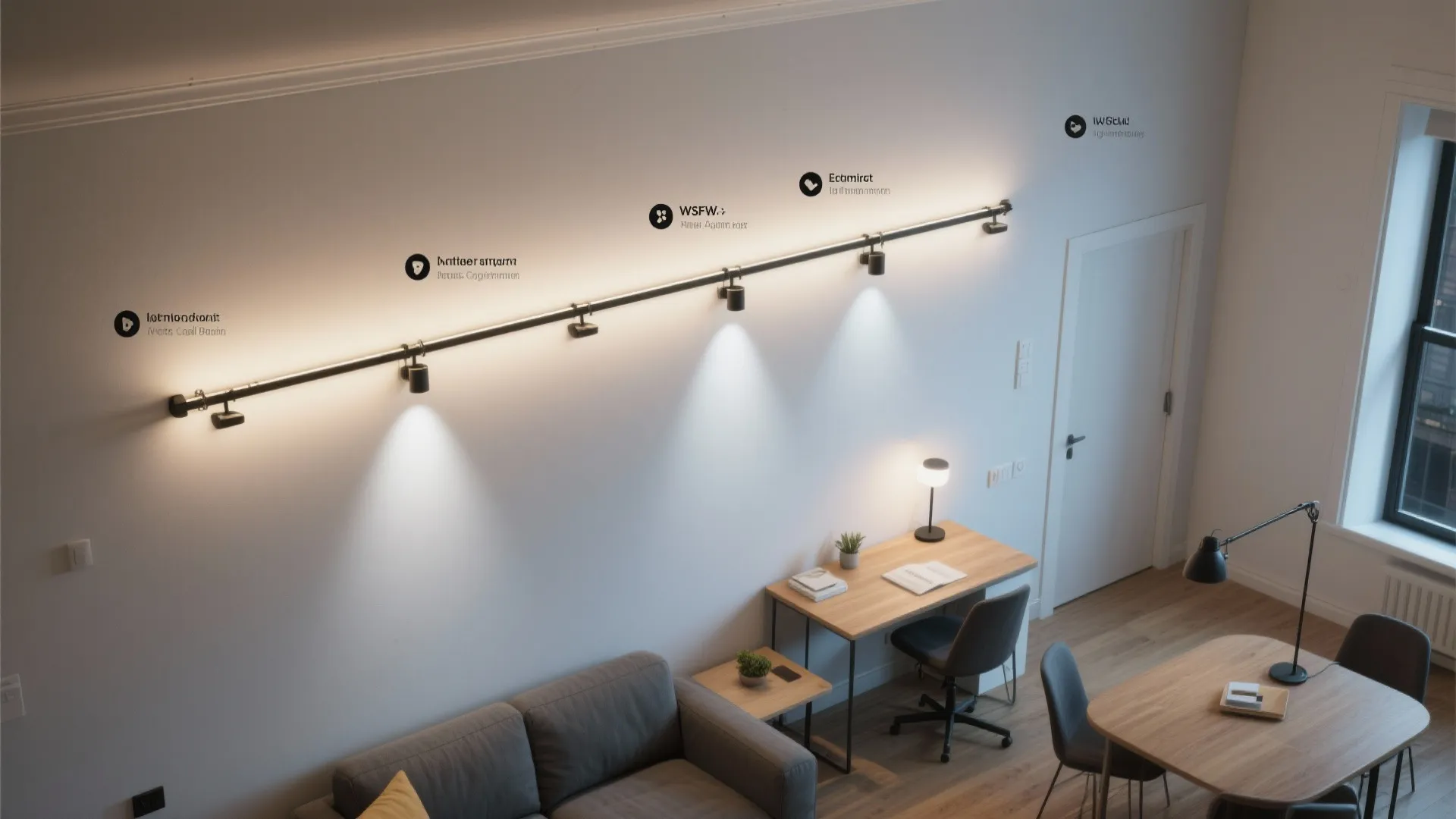 5) Flexible living zones in studio apartments