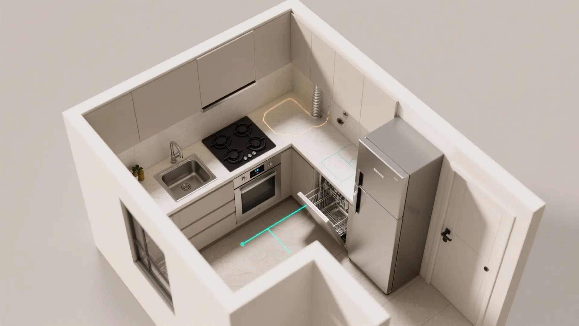 Appliance zoning and right-sized fixtures