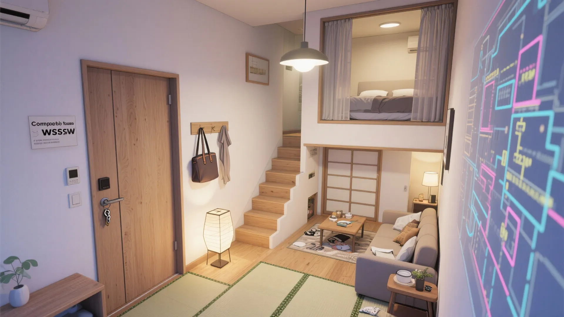 Tips 1: 亀有メゾネットのゾーニングは“上下の役割”を明確に（東京小戸型・動線规划）