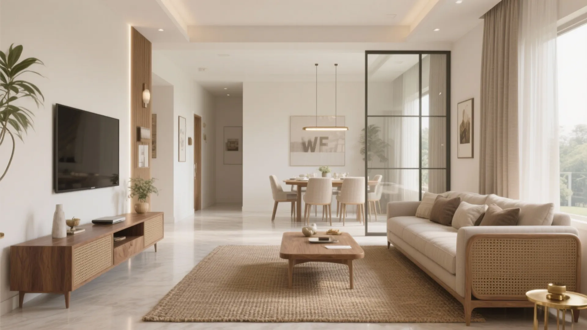 Living–Dining Zoning That Breathes (Without Shrinking Space)