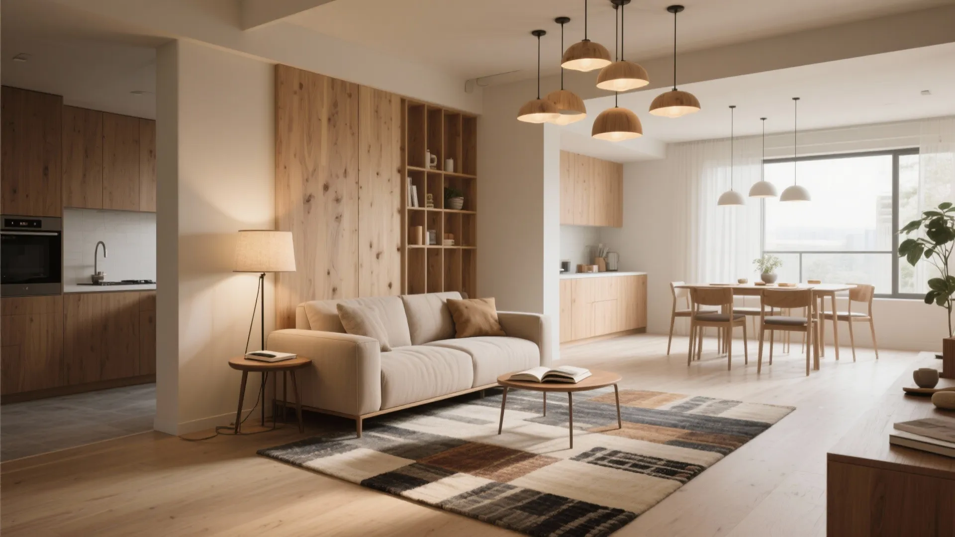 1. Zoning with furniture instead of walls