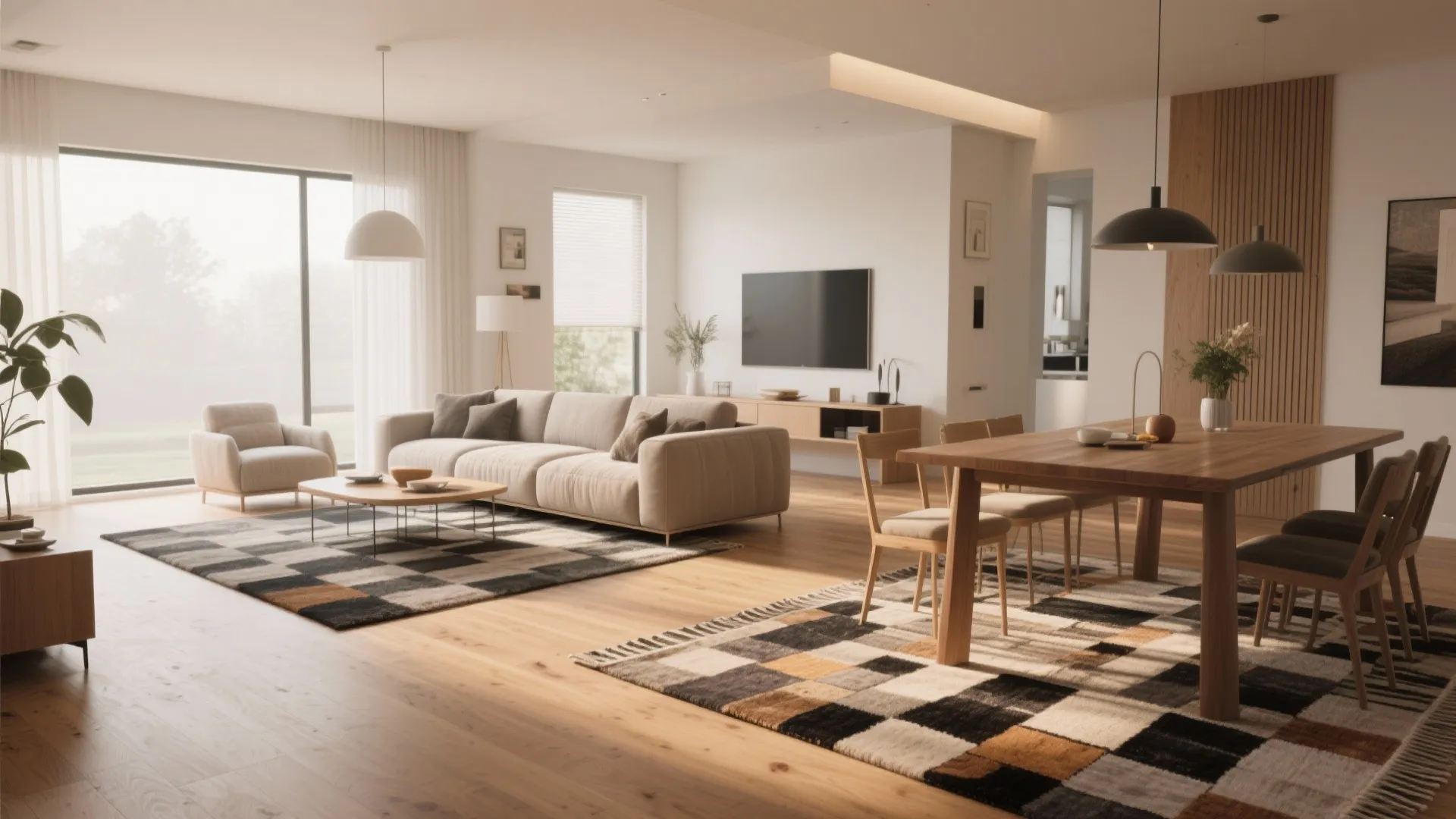 1. Define Zones with Rugs