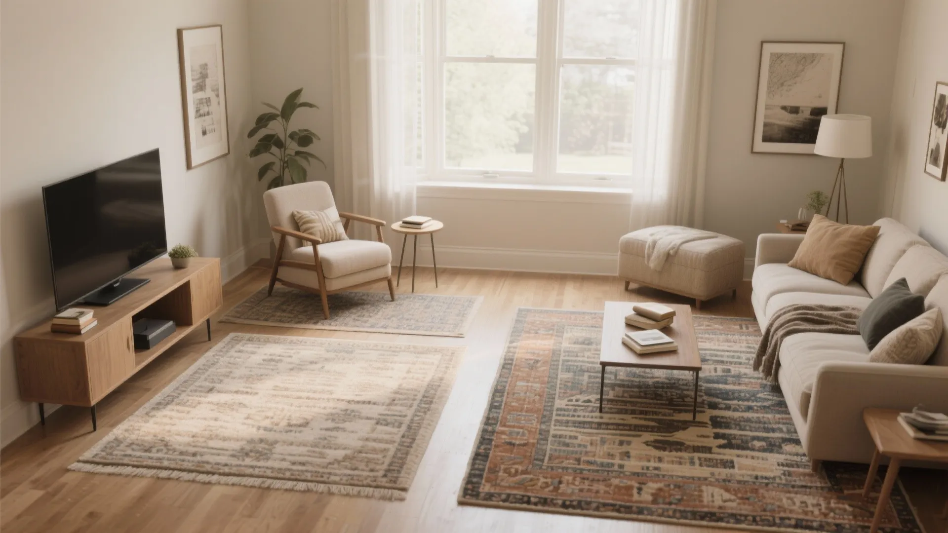 2. Zoning with Rugs