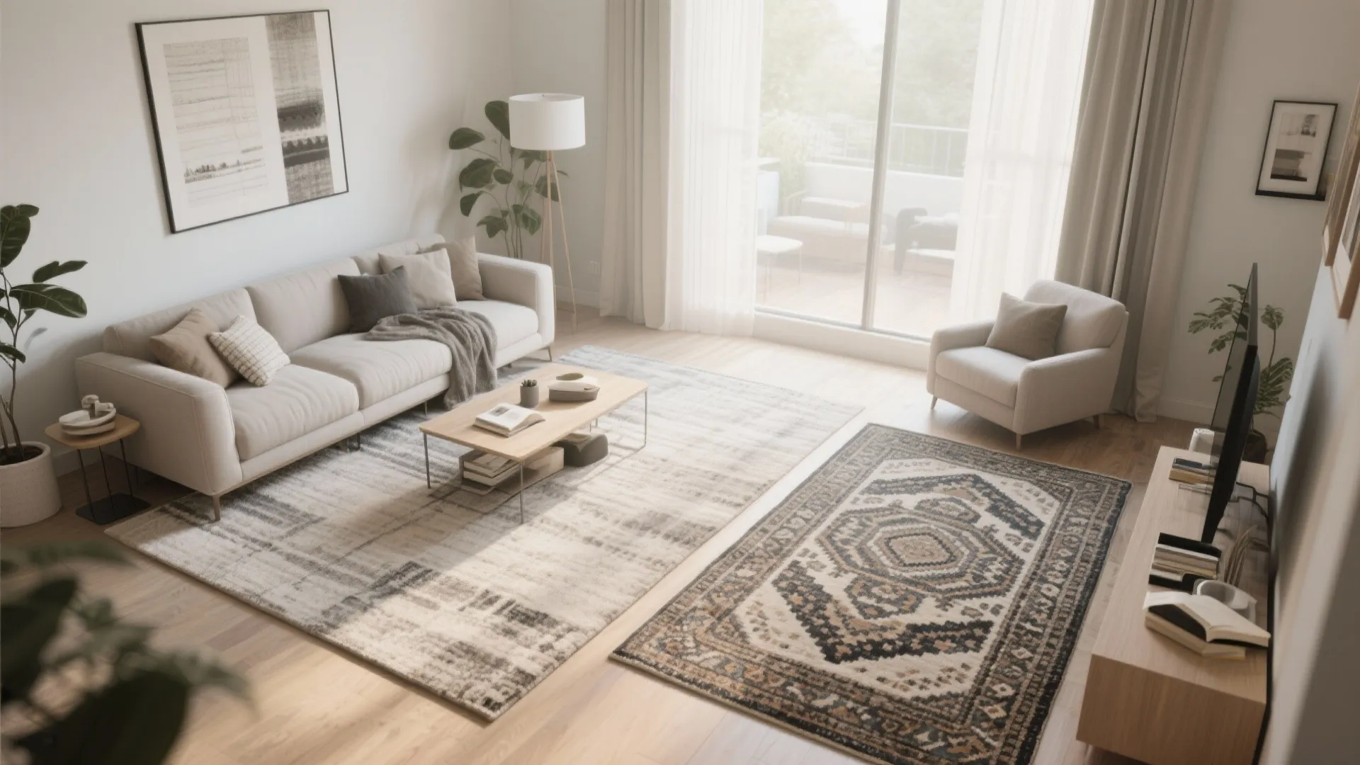 2. Zoning with Rugs