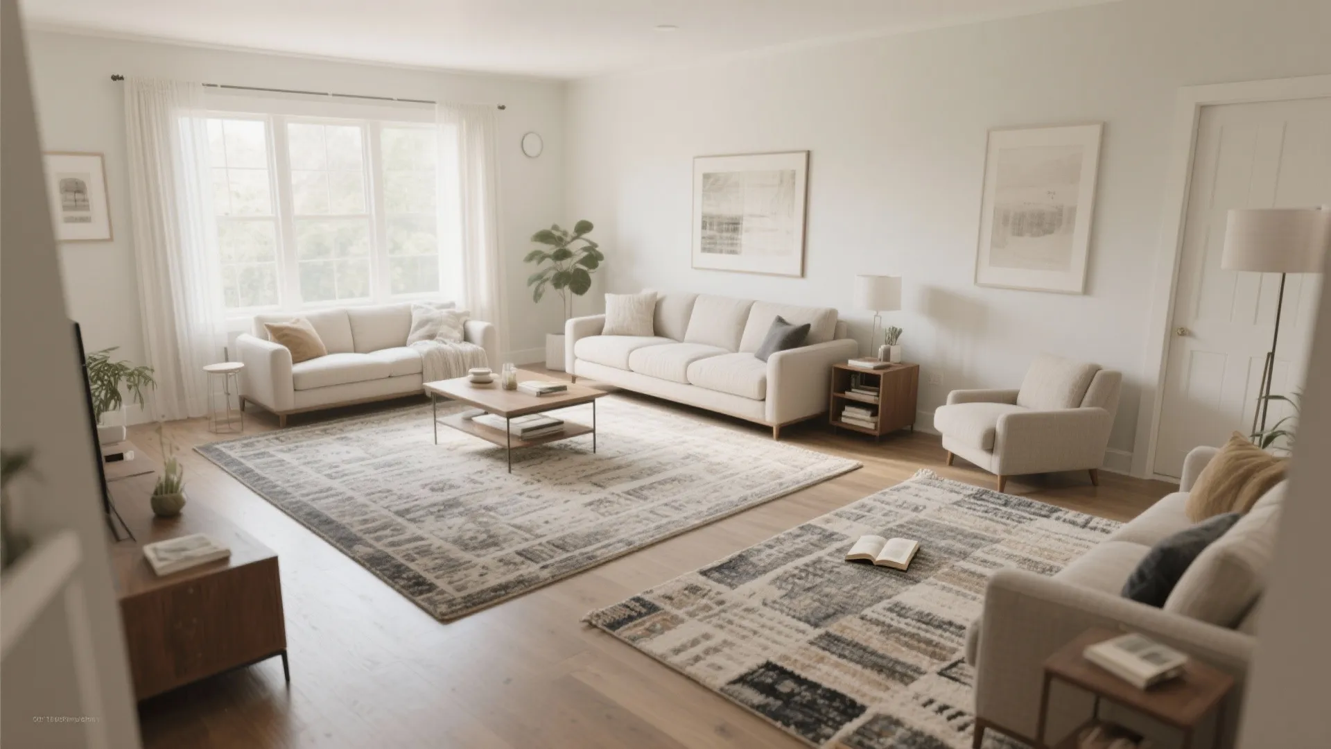 1. Zone Your Space With Rugs