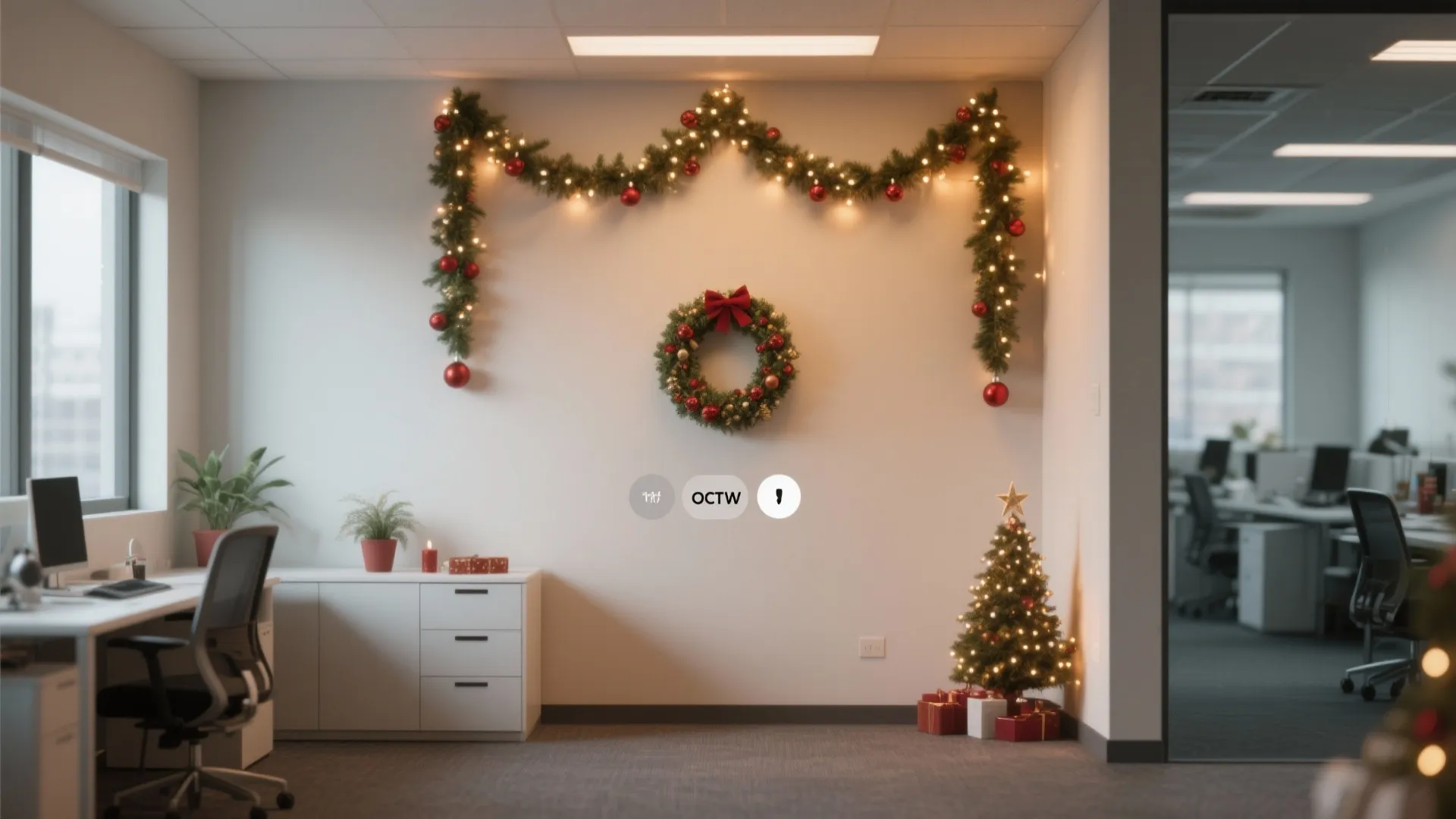 10. Festive Zoom Background Wall