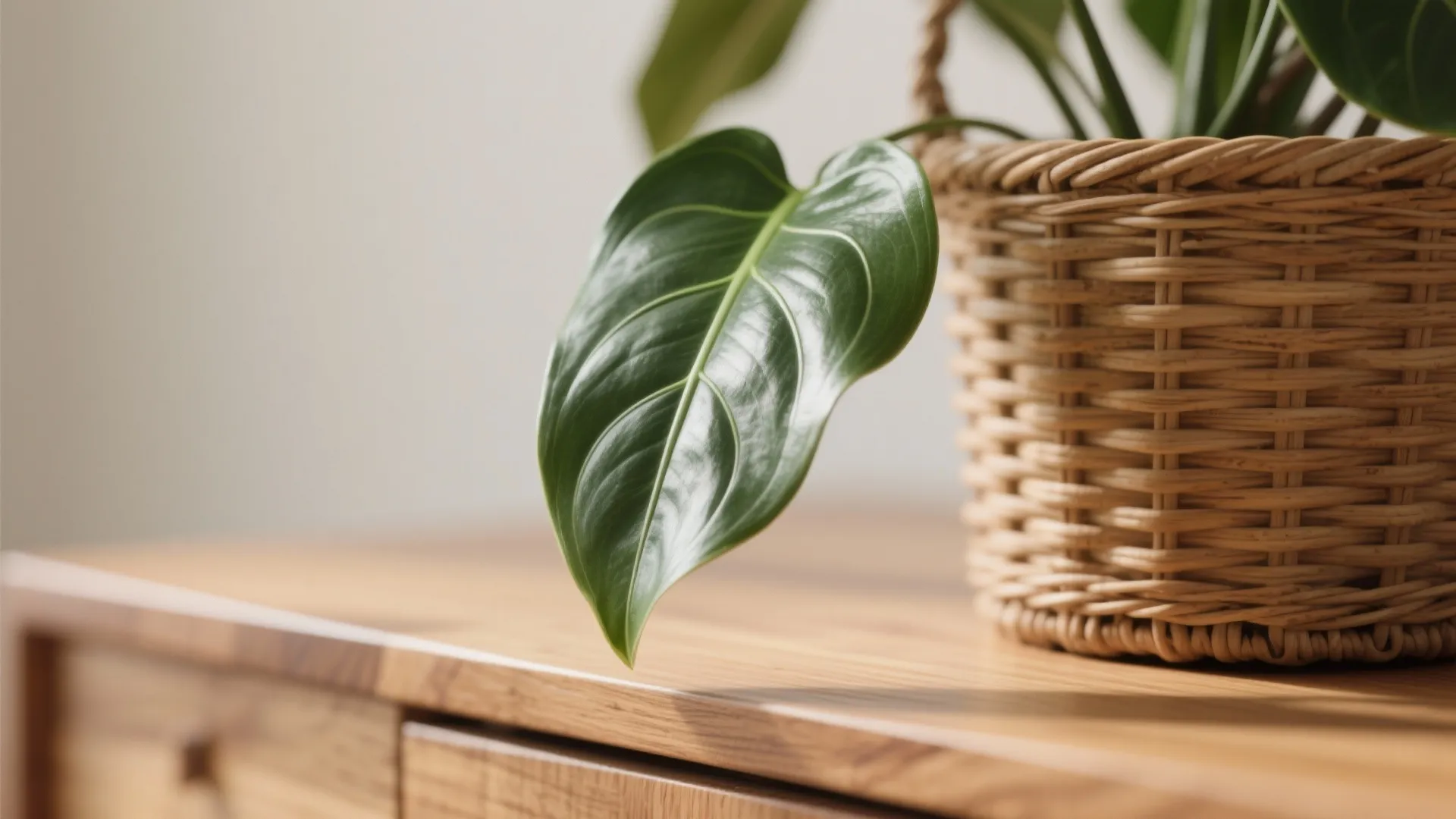 Nature Touches: Oak, Wicker, and a Living Accent