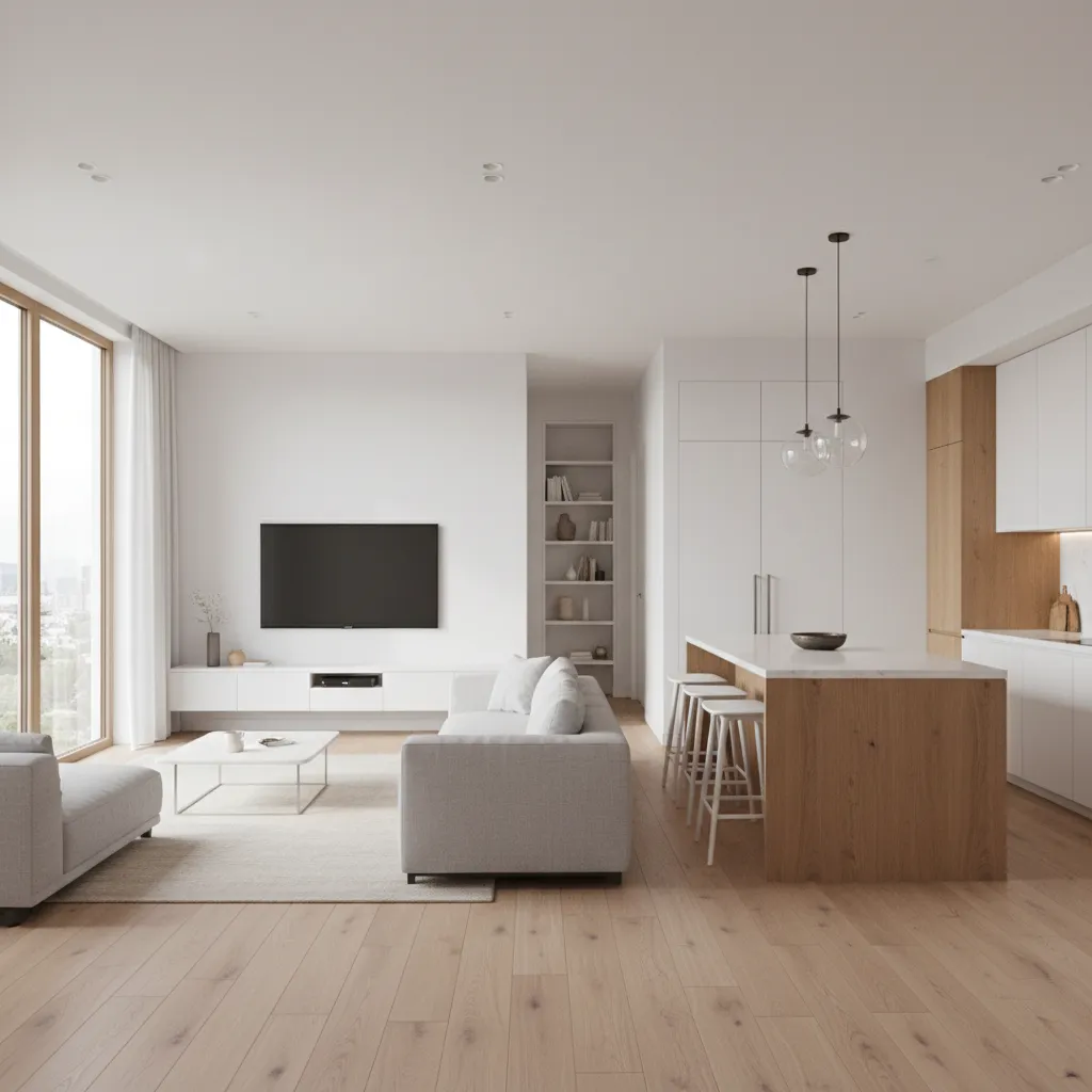 open concept 1000 sq ft house interior layout visualization