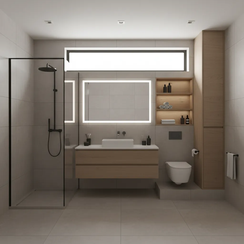 Space-Saving Tricks for a 10x10 Bathroom
