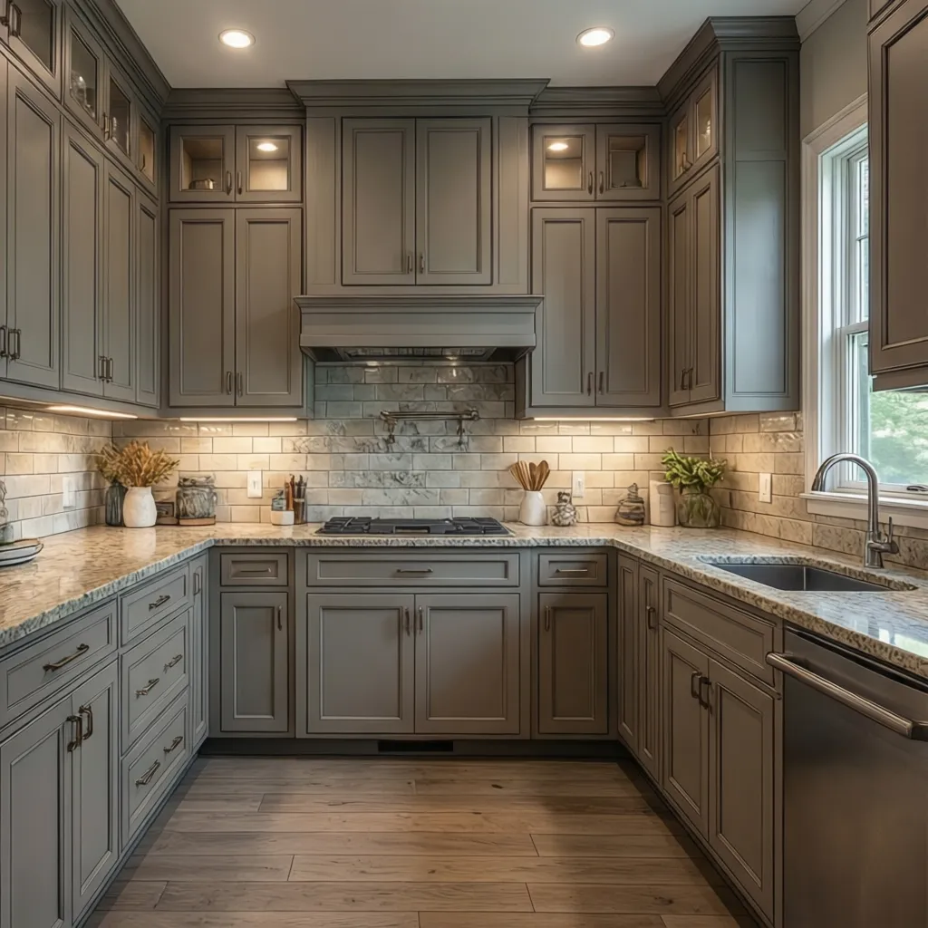 10x10 kitchen cabinets and countertops design detail