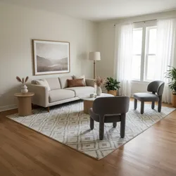 How I Optimize Rug Placement in a 10x10 Living Room