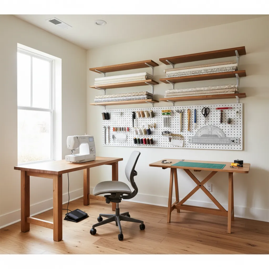 Essential Tools and Furniture for a 10x10 Sewing Room Setup