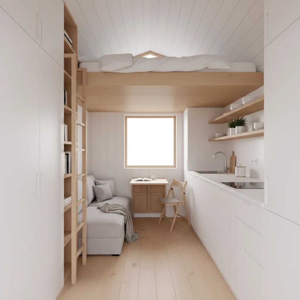 Space Optimization Techniques for a 120 Sq Ft House Layout