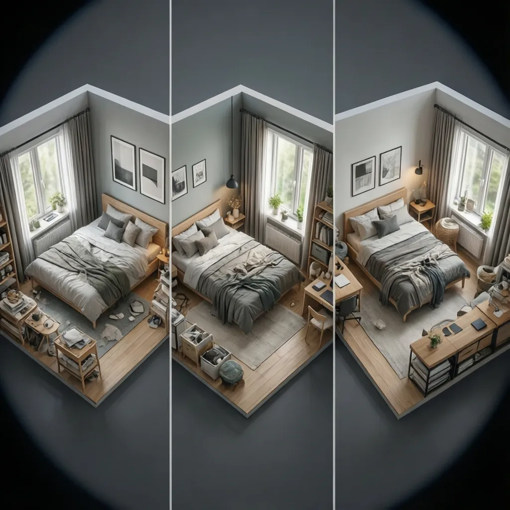 Best Layouts for a 126 Sq Ft Room: Bed, Desk, and Storage Comparisons