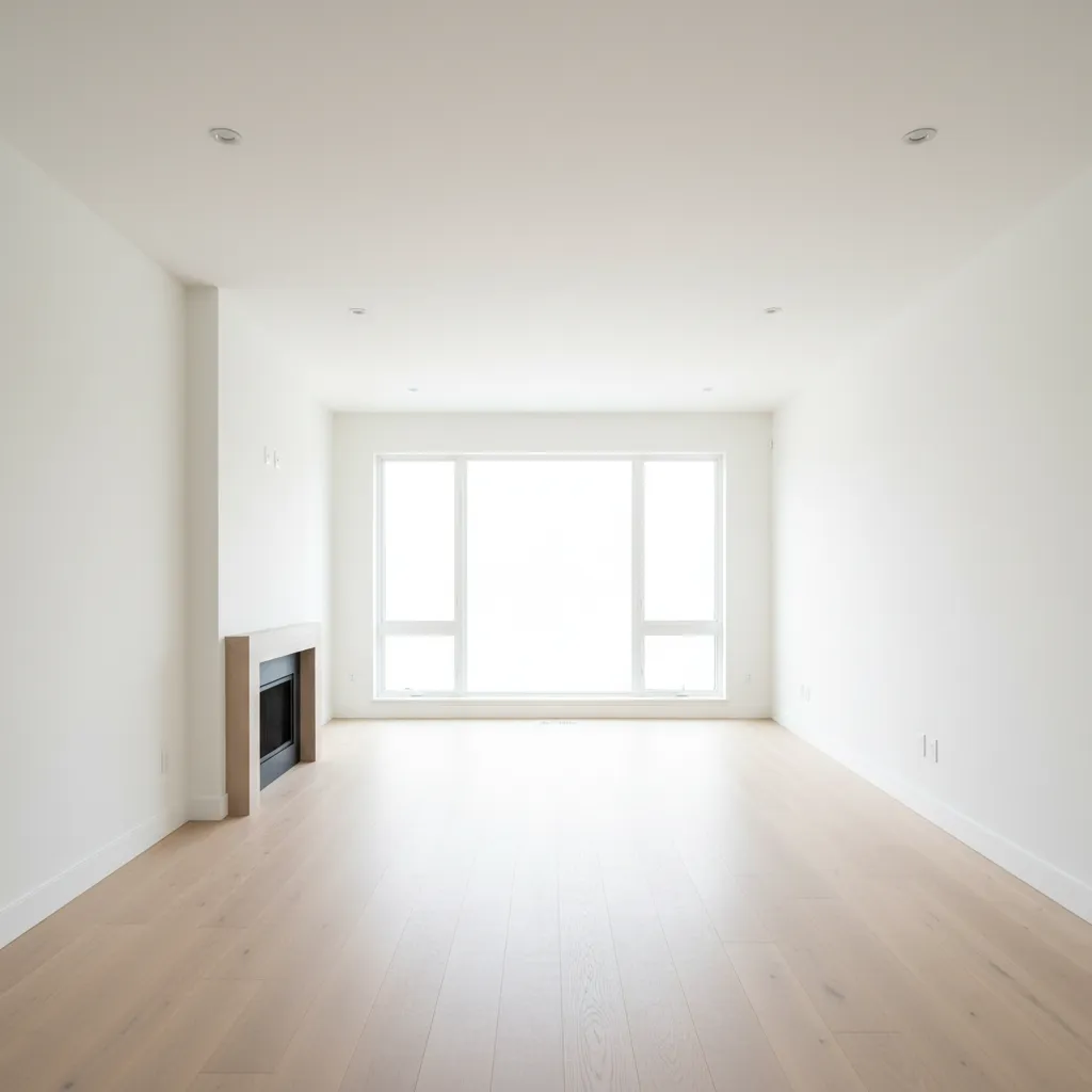 empty 13x16 living room showing floor space and layout proportions