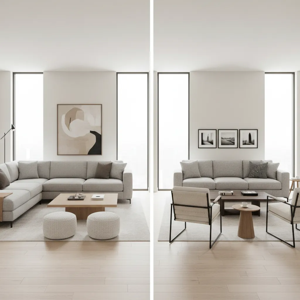 Best Furniture Arrangements for a 13x16 Living Room: Sectional vs Sofa and Chairs