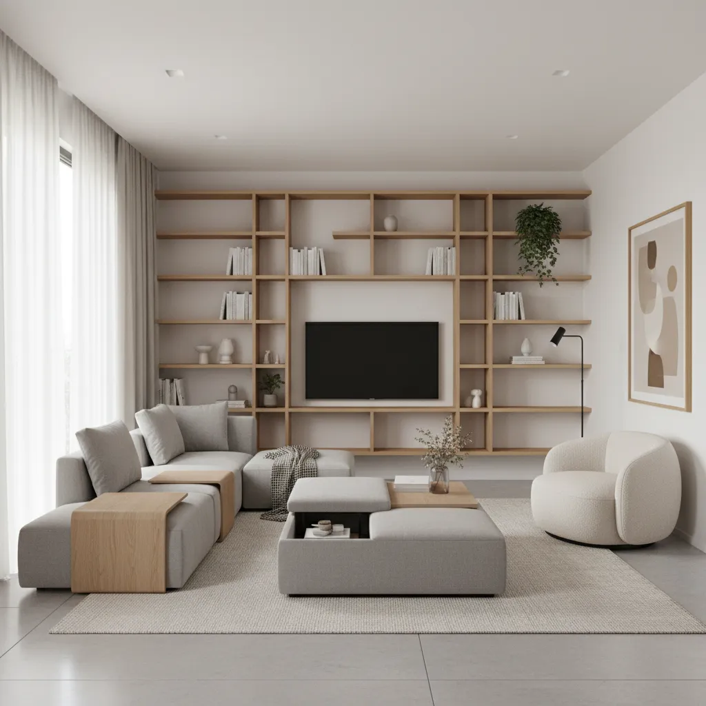 How to Optimize Storage in a 13x6 by 13x6 Living Room