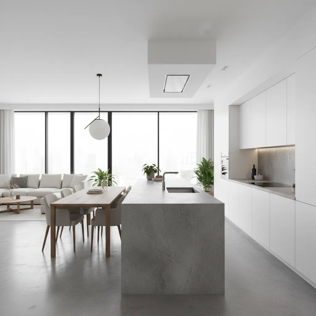 Cocina moderna diseñada para una casa de 150 m²