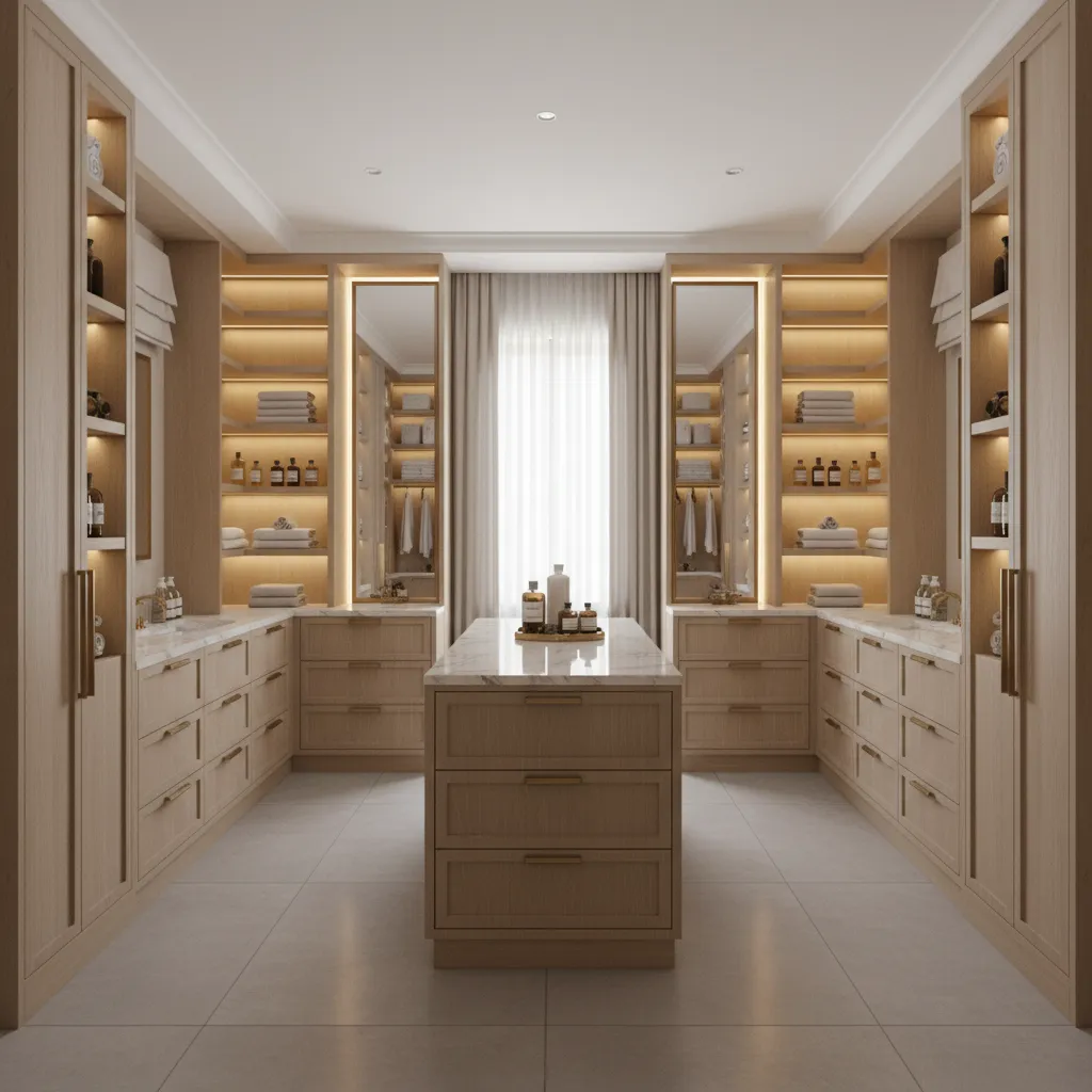 How to Optimize Storage in a 15x11 Master Bathroom Closet