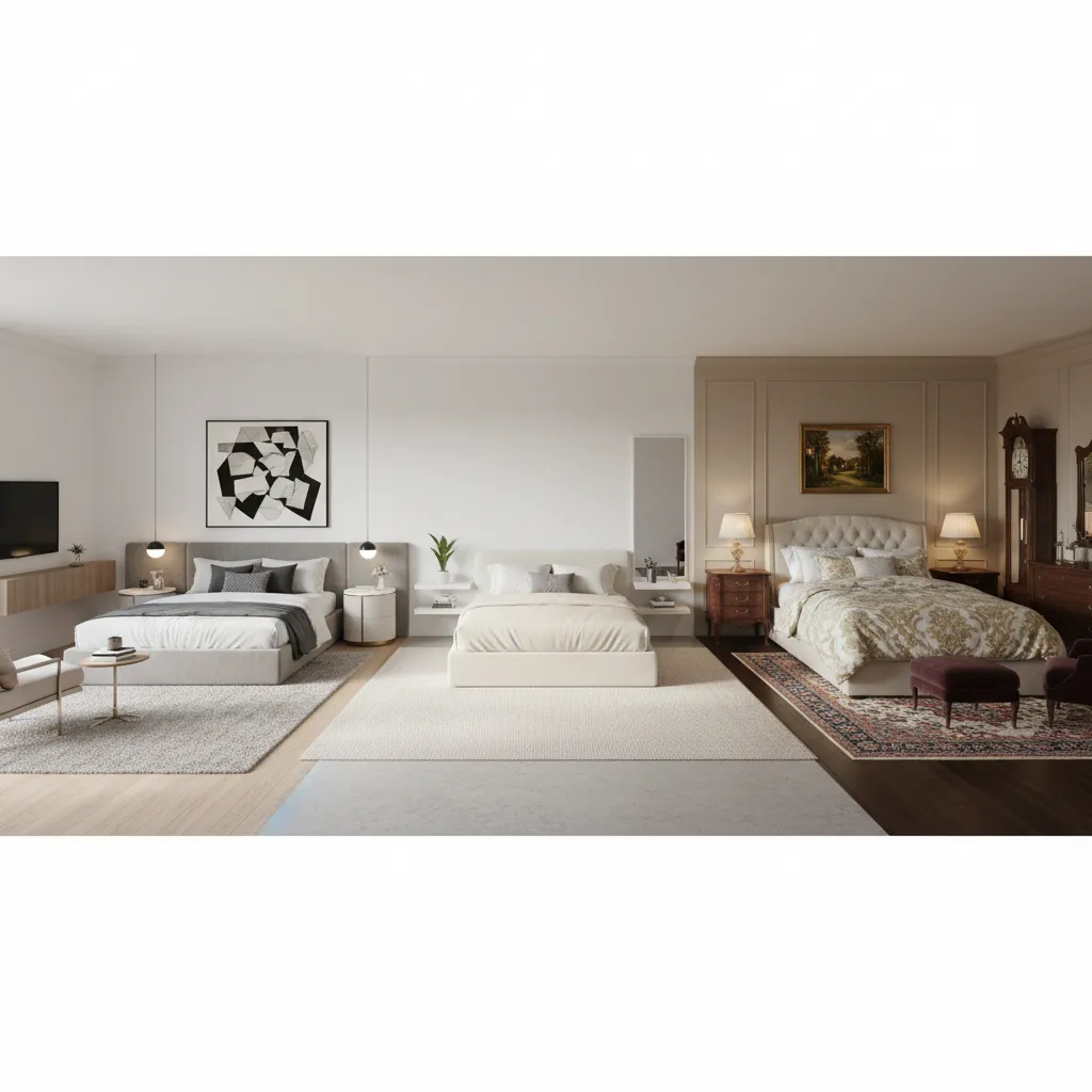 15x15 Bedroom Design Styles Compared: Modern vs Minimalist vs Classic