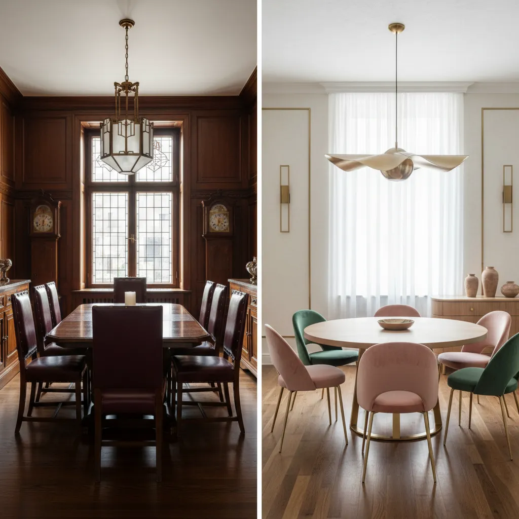 Authentic 1920s Dining Room vs Modern Vintage Inspired Designs