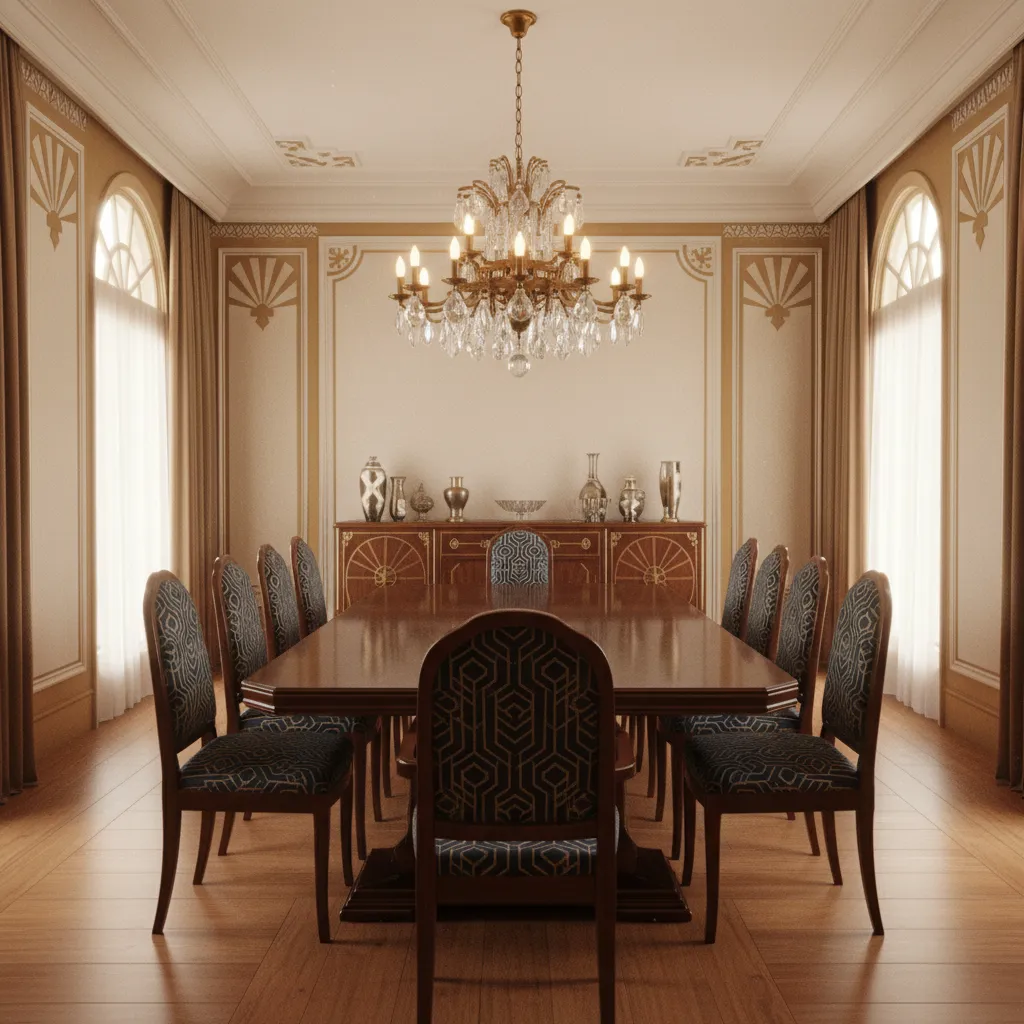 Troubleshooting Layout and Furniture Placement in a 1920s Dining Room